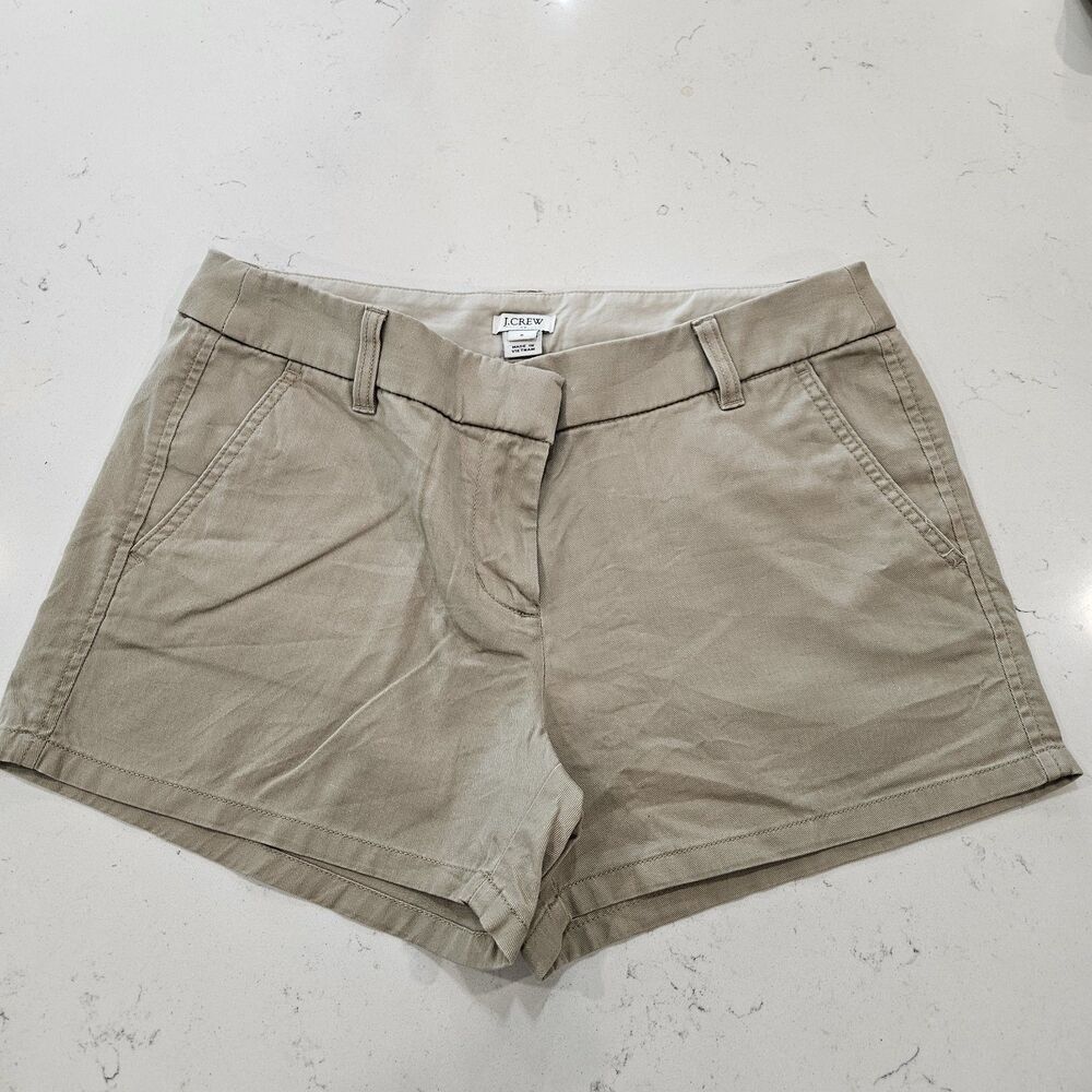 J.Crew Khaki Chino Shorts Size 6 - Classic, Preppy, Casual